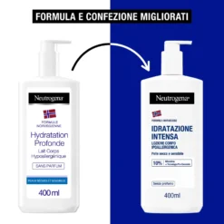 Neutrogena Formula Norvegese - Lozione corpo senza profumo per la pelle secca e sensibile, 400 ml