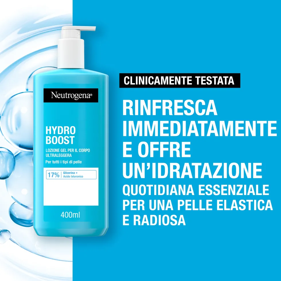Neutrogena Hydro Boost - Crema corpo in gel con acido ialuronico per l'idratazione, 400 ml