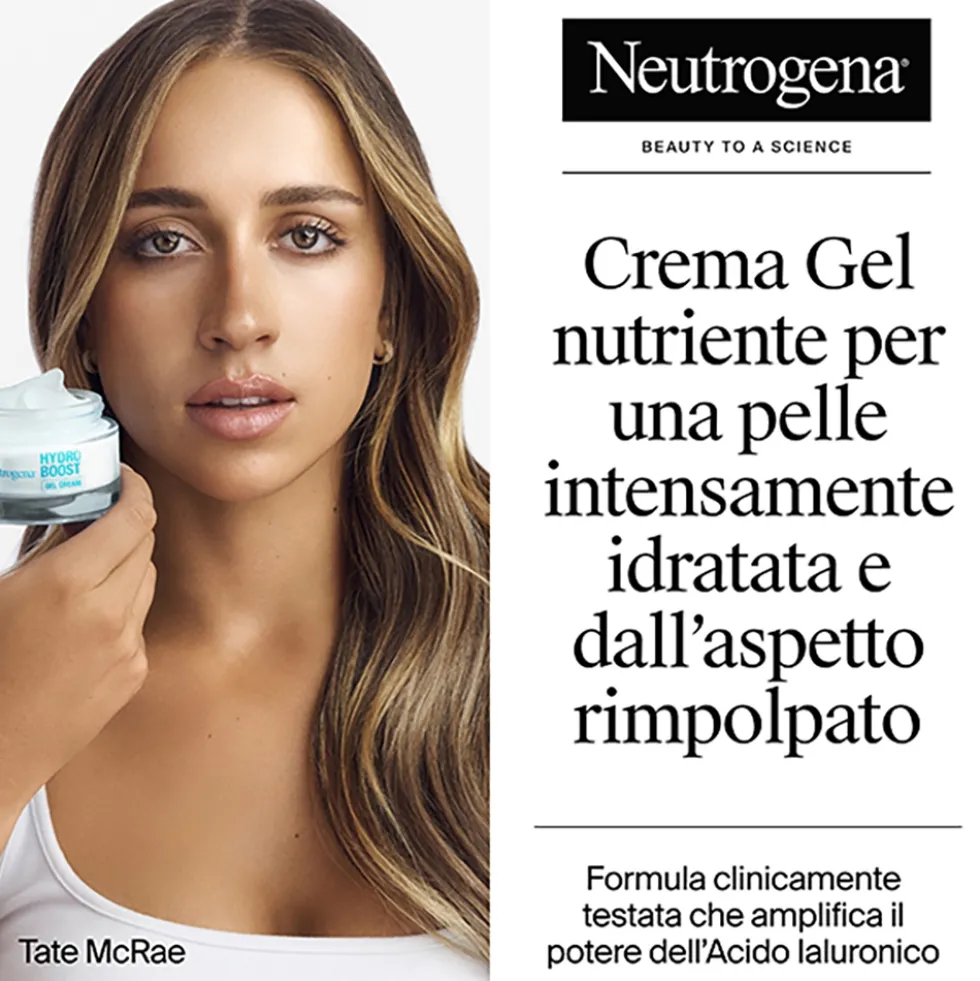 Neutrogena Hydro Boost Crema Gel - Crema idratante per il viso con acido ialuronico, 50 ml