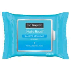 Neutrogena Hydro Boost - Salviette struccanti per il trucco resistente all'acqua, 25 salviettine