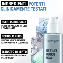 Neutrogena Retinol Boost - Crema Viso Antirughe, 50ml