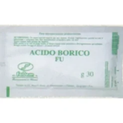 Newfadem Acido borico polvere FU - Polvere antisettica e disinfettante, bustina da 30 g
