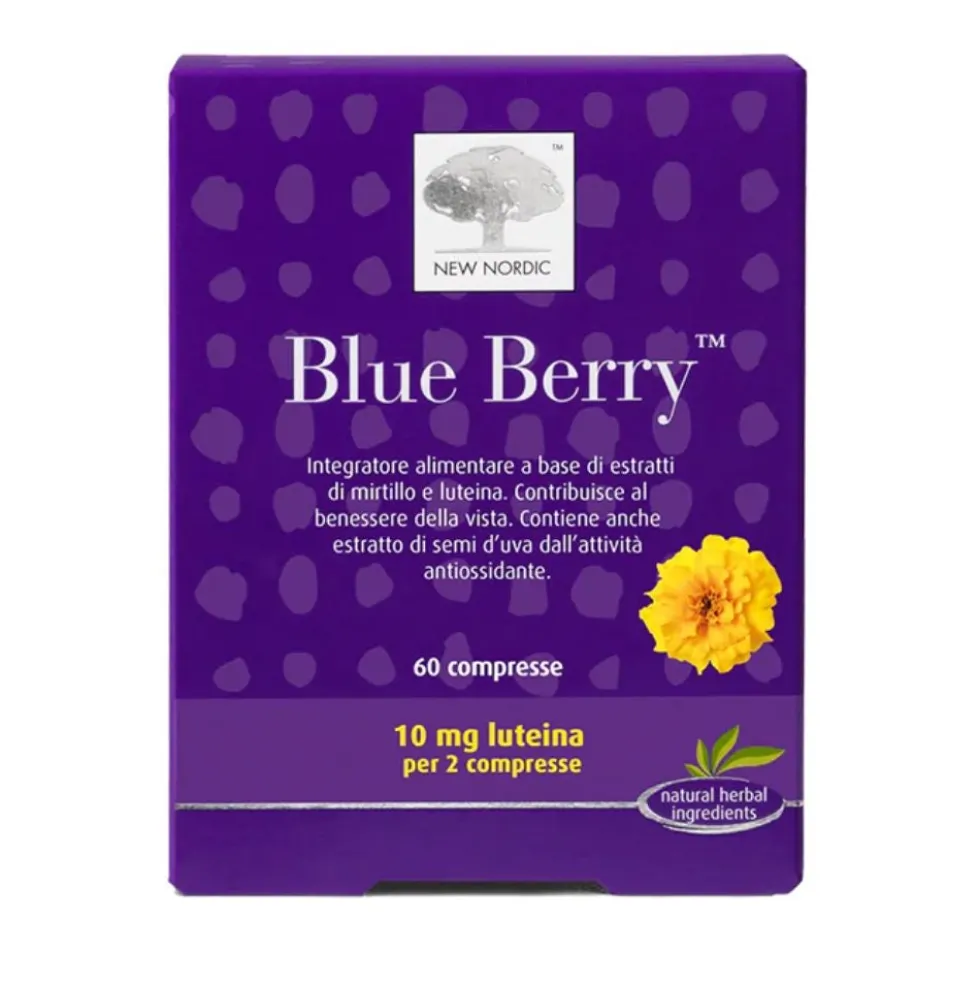 New Nordic Blue Berry Integratore Benessere Vista, 60 Compresse