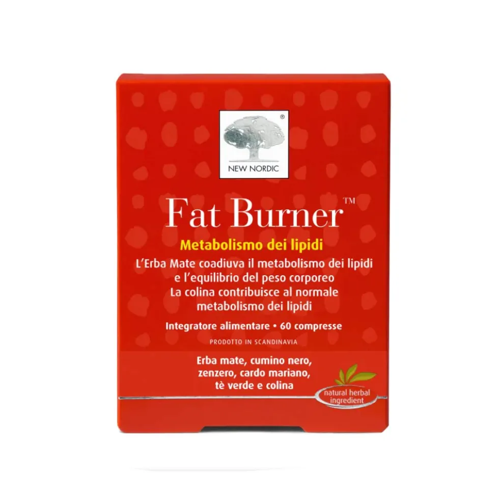 New Nordic Fat Burner Integratore Metabolismo dei Lipidi, 60 Compresse