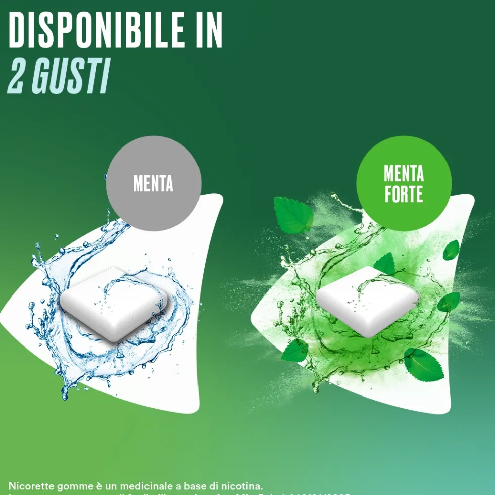 Nicorette Gomme Masticabili Smettere di Fumare, 105 Gomme
