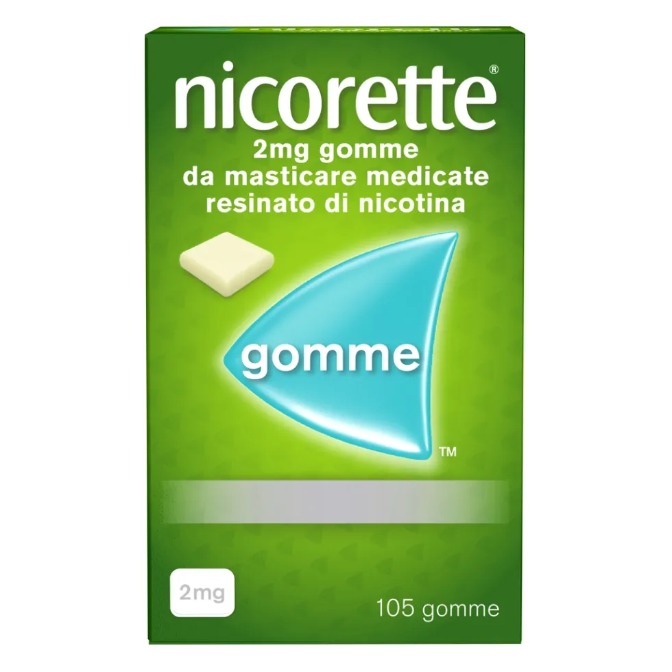 Nicorette Gomme Masticabili Smettere di Fumare, 105 Gomme