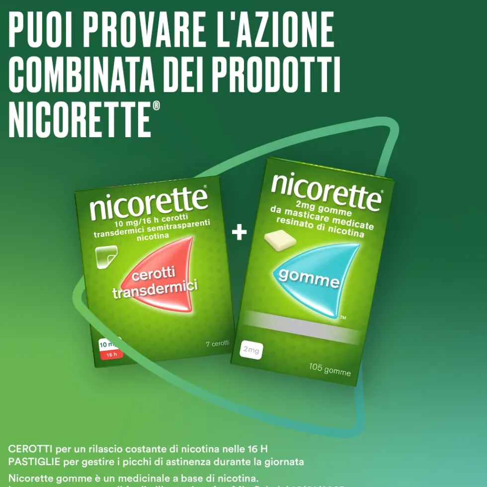 Nicorette Gomme Masticabili Smettere di Fumare, 105 Gomme