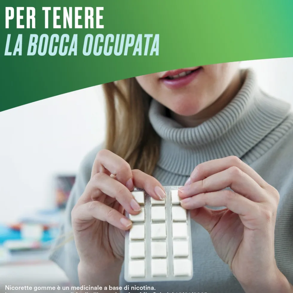 Nicorette 2mg Gomme Masticabili Smettere di Fumare, 30 Gomme