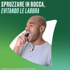 Nicorettequick Spray per smettere di fumare Aroma Menta, 15ml