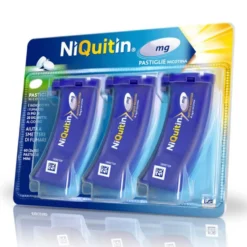 NiQuitin 4mg Pastiglie per Smettere di Fumare Gusto Menta, 60 Pastiglie