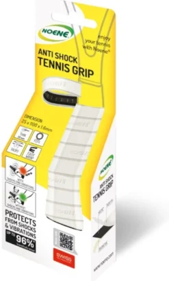 Noene Grip Tennis Nastro grip anti-shock per la racchetta da tennis, 110 x 2,5 cm