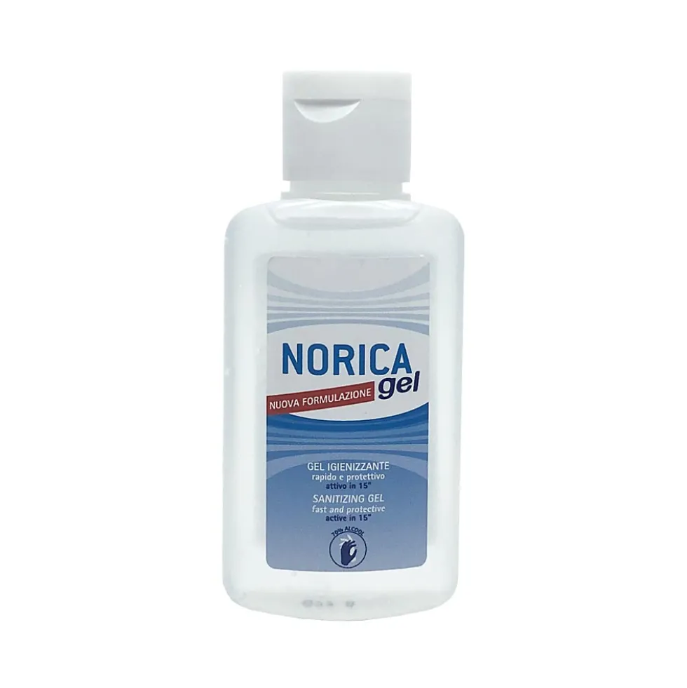 Norica Gel igienizzante rapido protettivo - Gel per le mani ad azione detergente senza acqua, 80 ml