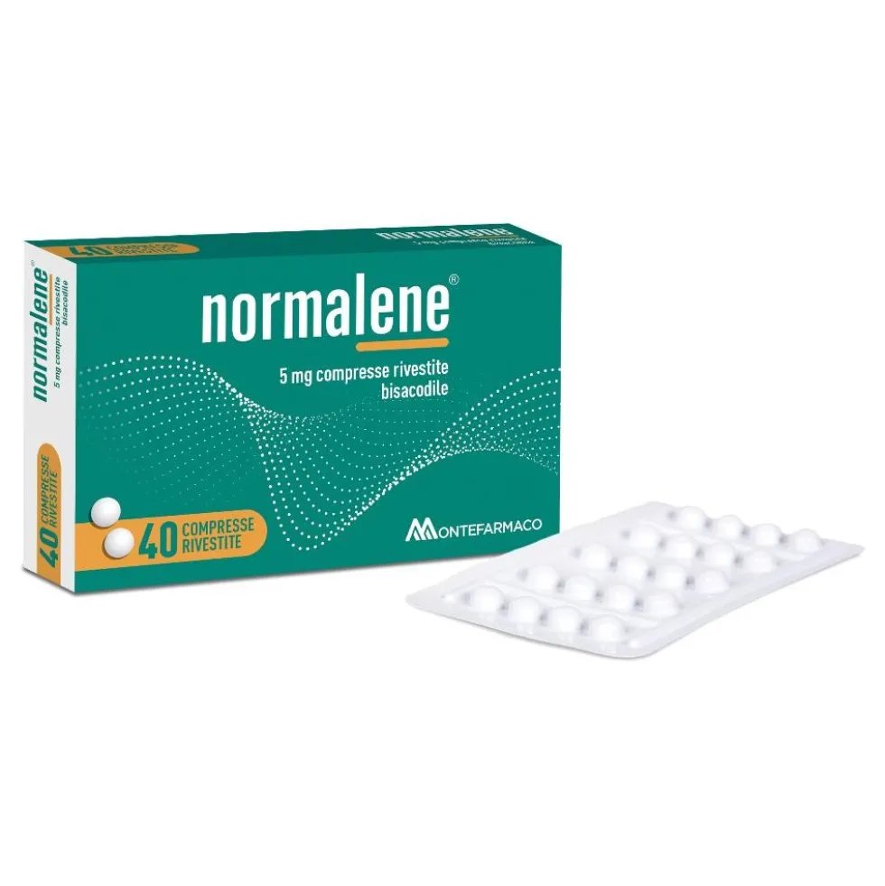 Normalene 5mg Bisacodile Trattamento Stitichezza Occasionale, 40 Compresse Rivestite