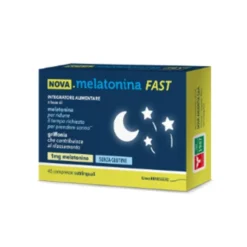Nova Argentia Melatonina Fast - Integratore per il sonno e il rilassamento, 45 compresse sublinguali