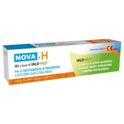 Nova Argentia Nova H - Gel lenitivo per il trattamento delle emorroidi con applicatore, 30 g