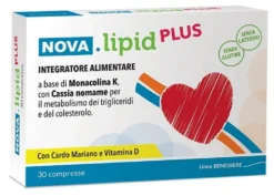 Nova Argentia Nova Lipid Plus - Integratore per il colesterolo e i trigliceridi, 30 compresse