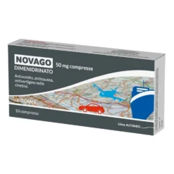Novago 50mg Antivomito Antinausea, 10 Compresse
