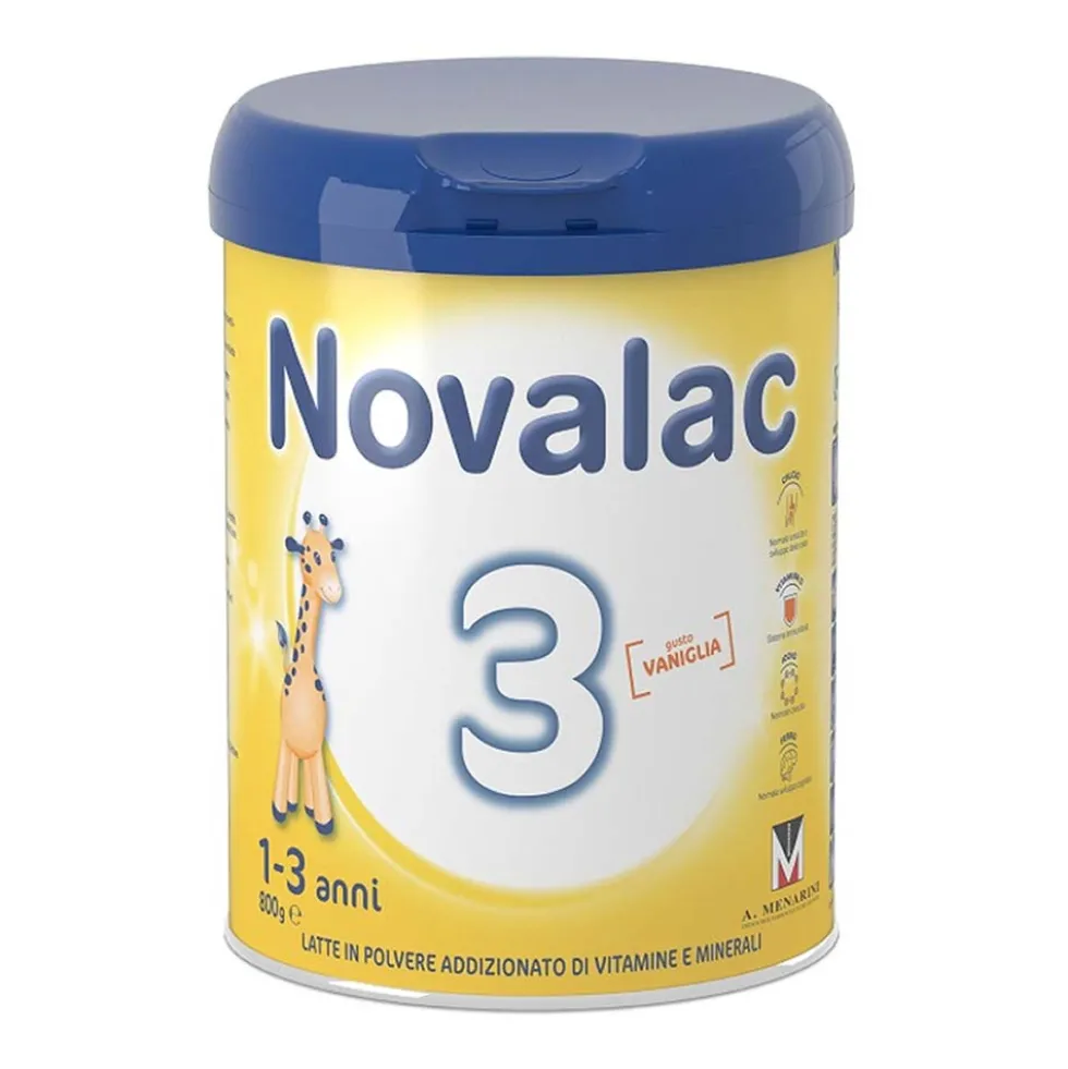 Novalac 3 Alimento in Polvere di Crescita per Bambini 1-3 anni, 800g
