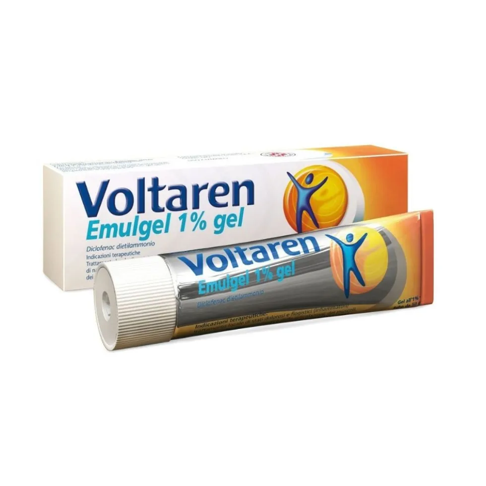 Novartis Voltaren Emulgel 1% Antinfiammatorio Locale Diclofenac per Dolori Muscolari e Dolori Articolari, 50g