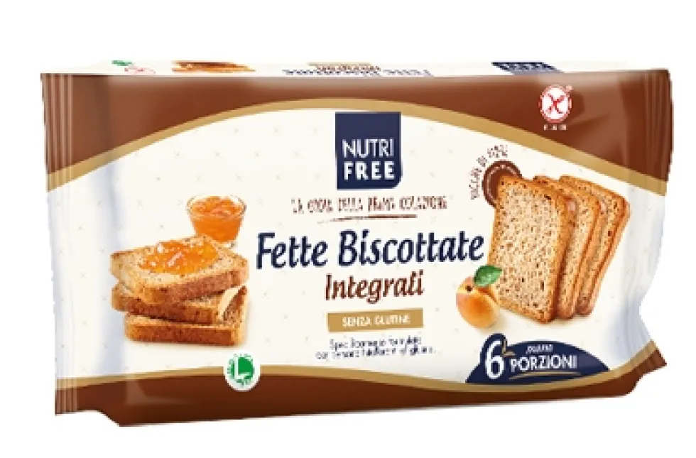 Nt Food Nutrifree - Fette Biscottate Integrali Senza Glutine, 225g