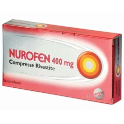 Nurofen 400mg Ibuprofene Antidolorifico Febbre e Influenza, 12 Compresse Rivestite