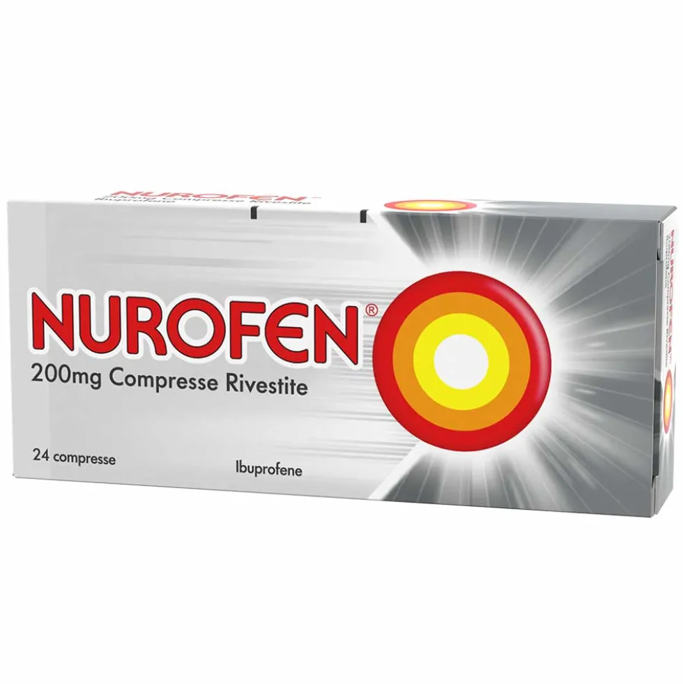 Nurofen 200mg Ibuprofene Febbre e Dolore, 24 Compresse