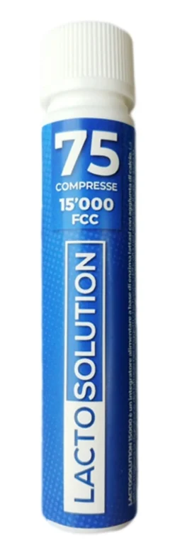 Nutras Lactosolution 15000 Integratore per la digestione del lattosio, 75 compresse