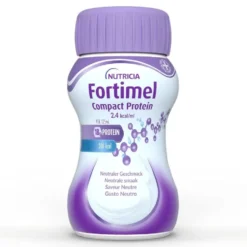 Nutricia Fortimel Compact Protein Supplemento Nutrizionale Iperproteico Ipercalorico Gusto Neutro, 4x125ml