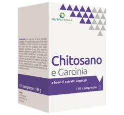 Nutrifarma Chitosano e Garcinia - Integratore per il controllo del peso, 120 compresse