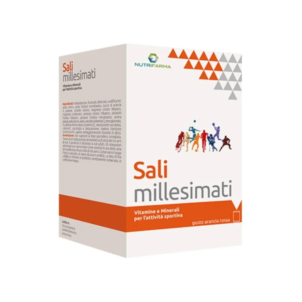 Nutrifarma Sali Millesimati Integratore di Vitamine e Sali Minerali, 25 Bustine