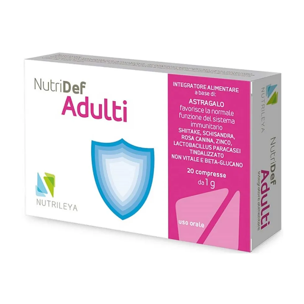 Nutrileya Nutridef Adulti Integratore Sistema Immunitario, 20 Compresse