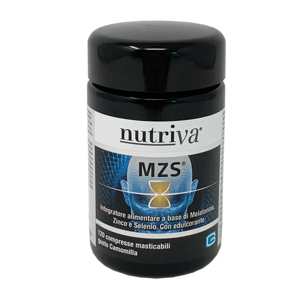 Nutriva Mzs Integratore di Melatonina, 120 Compresse