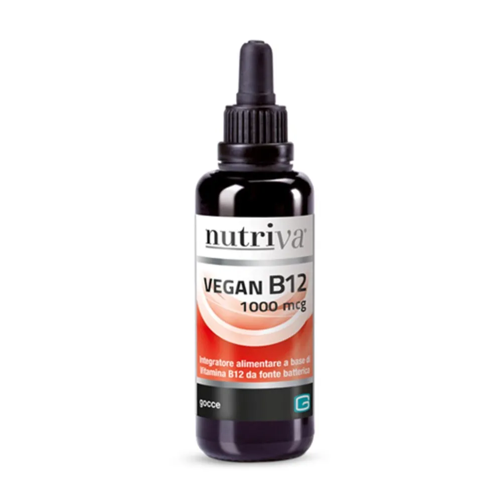 Nutriva Vegan B12 1000mcg Integratore Alimentare, 30ml