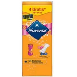 Nuvenia Proteggislip ripiegati - Salvaslip anatomici traspiranti per il comfort intimo, 22 pezzi