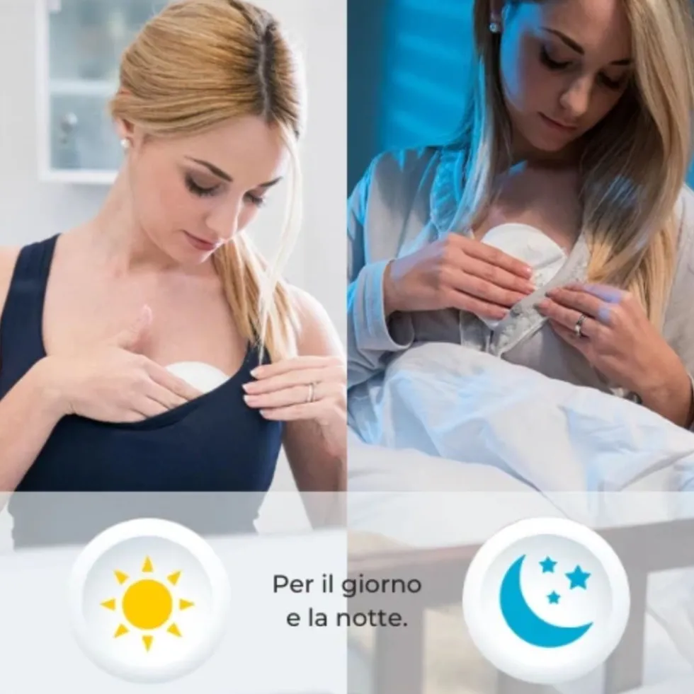 Nuvita Mum - Coppette assorbilatte monouso per le perdite di latte in allattamento, 30 pezzi