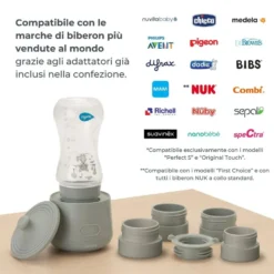 Nuvita Warm'n'Go - Scaldabiberon portatile universale per il latte e l'acqua, 1 pezzo