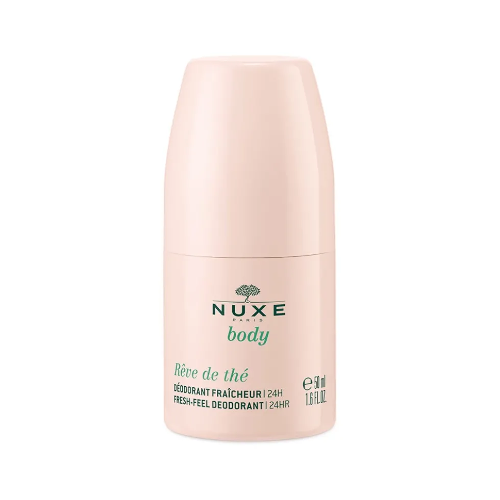 Nuxe Body Rêve de Thé - Deodorante roll-on per la freschezza e la protezione 24 ore, 50 ml