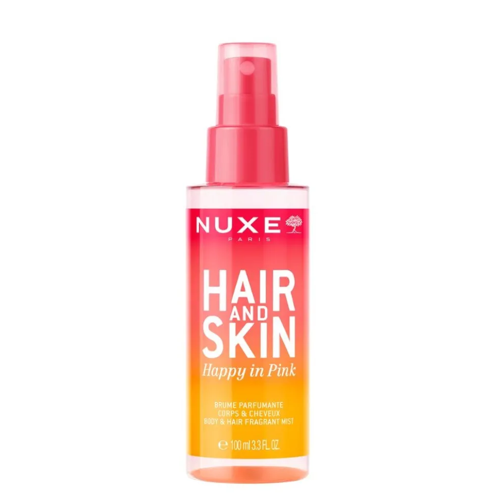 Nuxe Happy In Pink - Spray profumato per il corpo e i capelli dalle note floreali, 100 ml