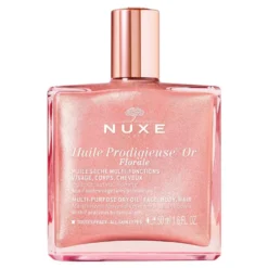 Nuxe Huile Prodigieuse Or Florale - Olio secco illuminante per la pelle e i capelli, 50 ml