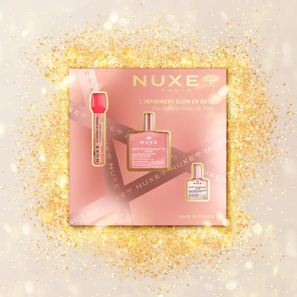 Nuxe Huile Prodigieuse Or Florale - Cofanetto regalo idratante e illuminante, 3 prodotti