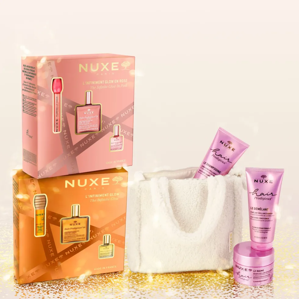 Nuxe Huile Prodigieuse Or Florale - Cofanetto regalo idratante e illuminante, 3 prodotti