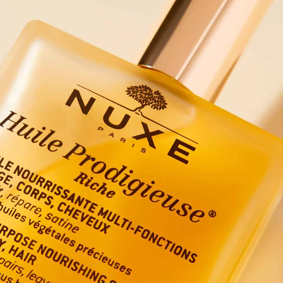 Nuxe Huile Prodigieuse Riche - Olio secco nutriente per viso, corpo e capelli, 100 ml