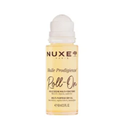 Nuxe Huile Prodigieuse Roll-On - Olio secco multiuso idratante per viso, corpo e capelli, 60 ml