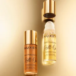 Nuxe Huile Prodigieuse Roll-On - Olio secco multiuso idratante per viso, corpo e capelli, 60 ml