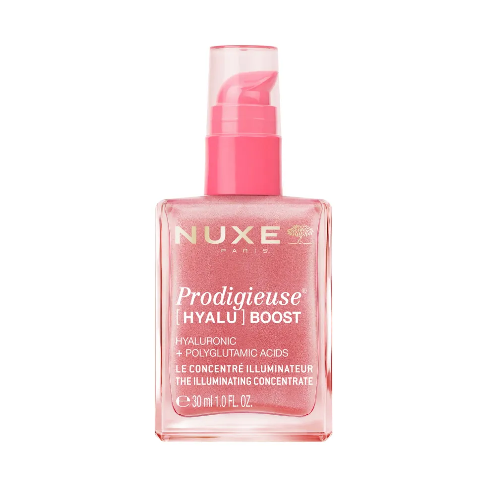 Nuxe Prodigieuse Hyalu Boost - Fluido viso concentrato per illuminare e rimpolpare la pelle, 30 ml