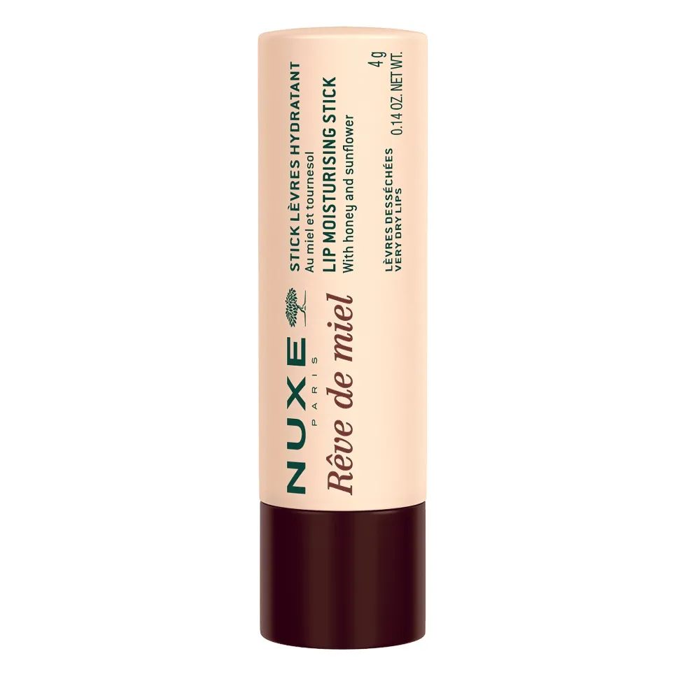 Nuxe Reve de Miel Stick Labbra Idratante al Miele per Labbra Secche Screpolate, 4g