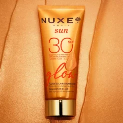 Nuxe Sun Fluido Solare Viso Glow Spf 30 - Fluido per proteggere e illuminare il viso, 40 ml