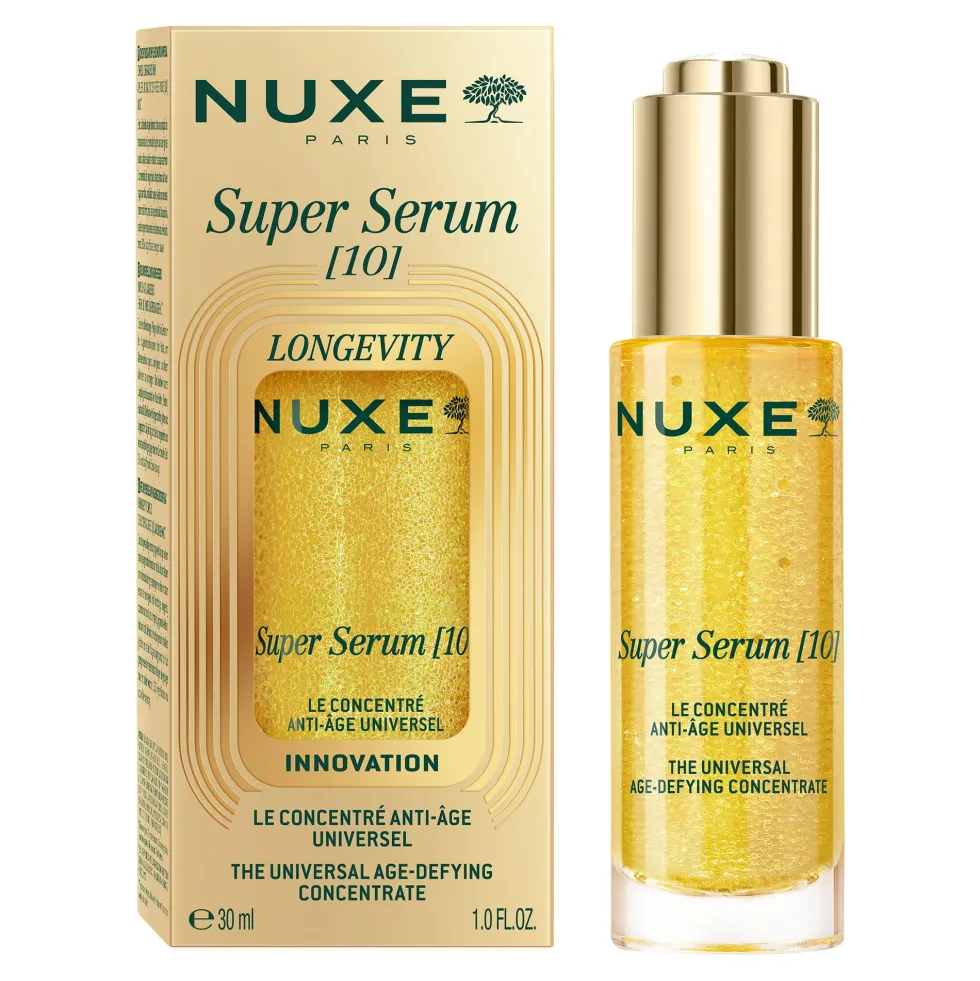 Nuxe Super Serum Longevità - Siero viso anti-età contro le rughe e le macchie cutanee, 30 ml