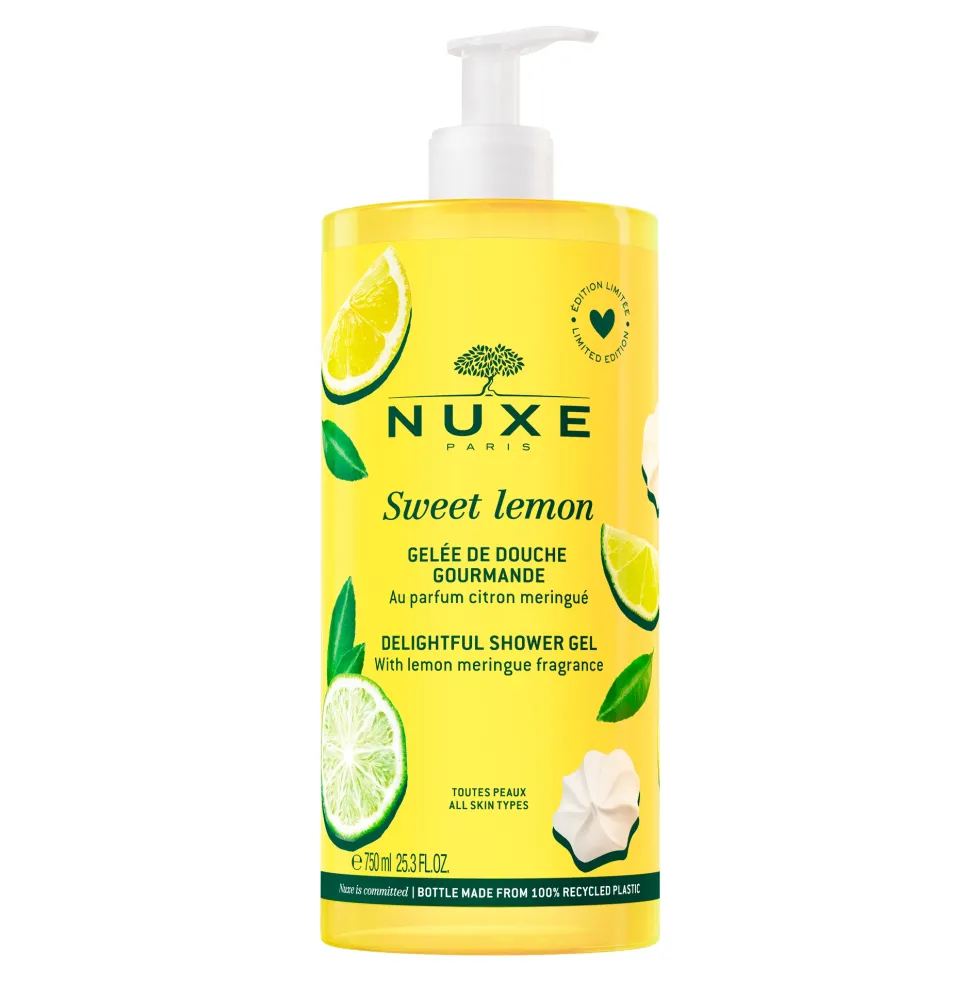 Nuxe Sweet Lemon - Gel Doccia Delizioso alla Meringa e Limone, 750ml