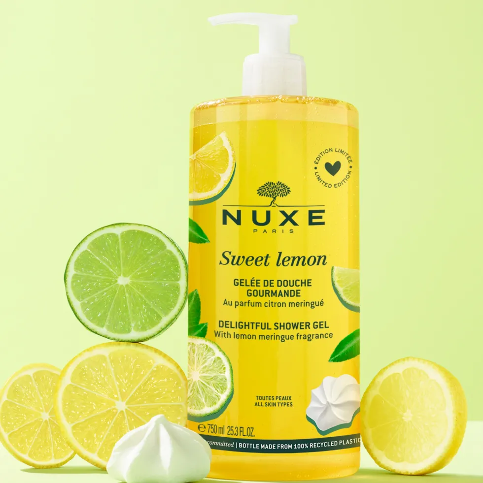 Nuxe Sweet Lemon - Gel Doccia Delizioso alla Meringa e Limone, 750ml